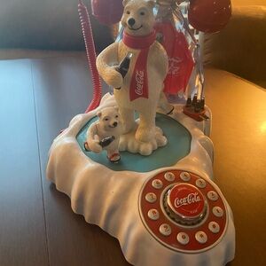 Coca-Cola Polar Bear Phone with Red and White Accents